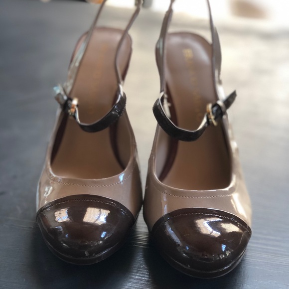 Fall-Perfect Slingback 🤎 Two tone - Maroon Toe - Picture 2 of 4